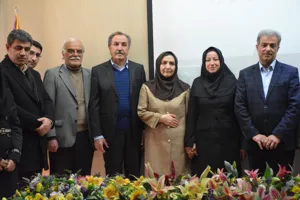 مراسم تودیع خانم مهندس آقازاده رییس اداره آموزش و معارفه آقای دکتر حبیبی