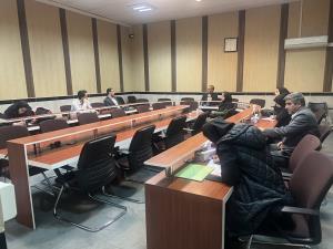 جلسه پایش دروس گروه مدیریت و سیاستگذاری سلامت