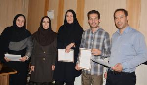 تجلیل از حسابداران دانشکده با اهدای لوح تقدیر